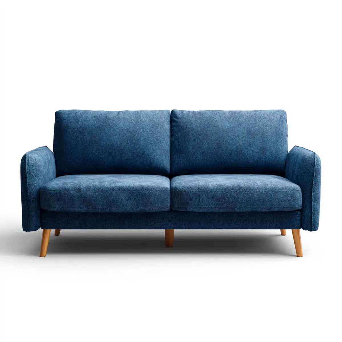 2-Sitzer Sofa Blau 150 x 84 x 86 cm Polyester Rechteckig