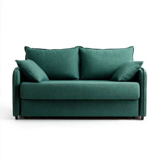 2-Sitzer Sofa Tannengrün 160 x 90 x 85 cm Polyester Rechteckig